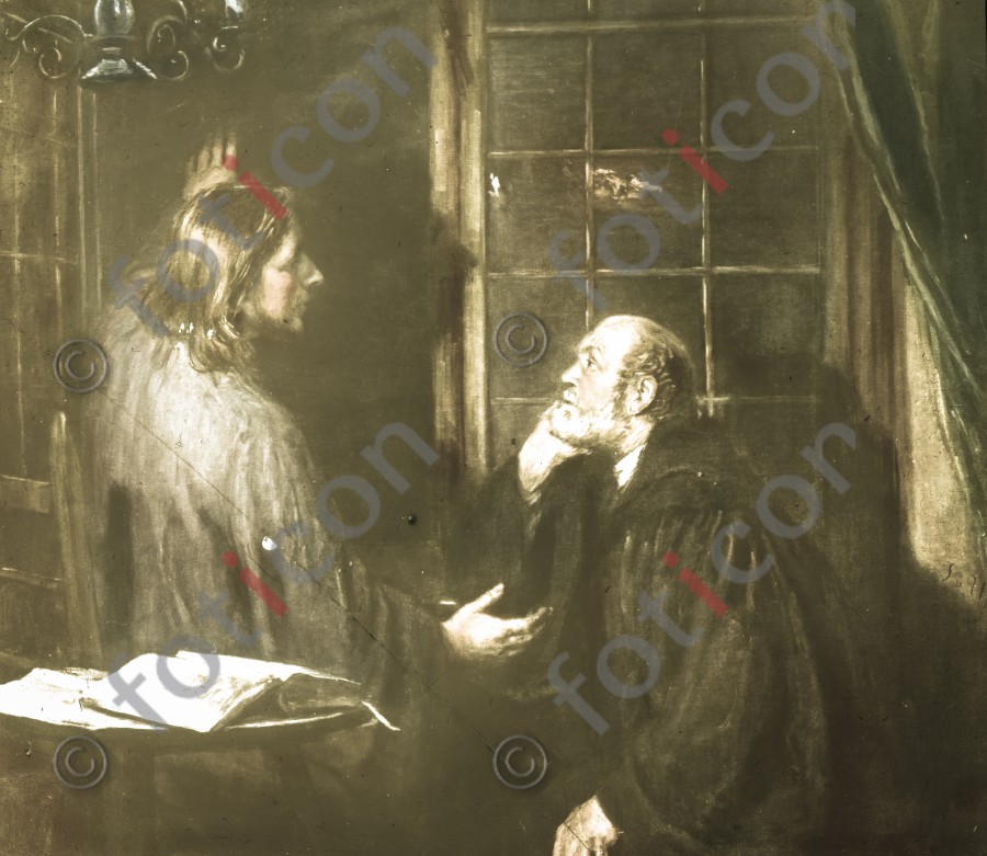 Christus und Nikodemus | Christ and Nicodemus - Foto simon-134-022.jpg | foticon.de - Bilddatenbank für Motive aus Geschichte und Kultur